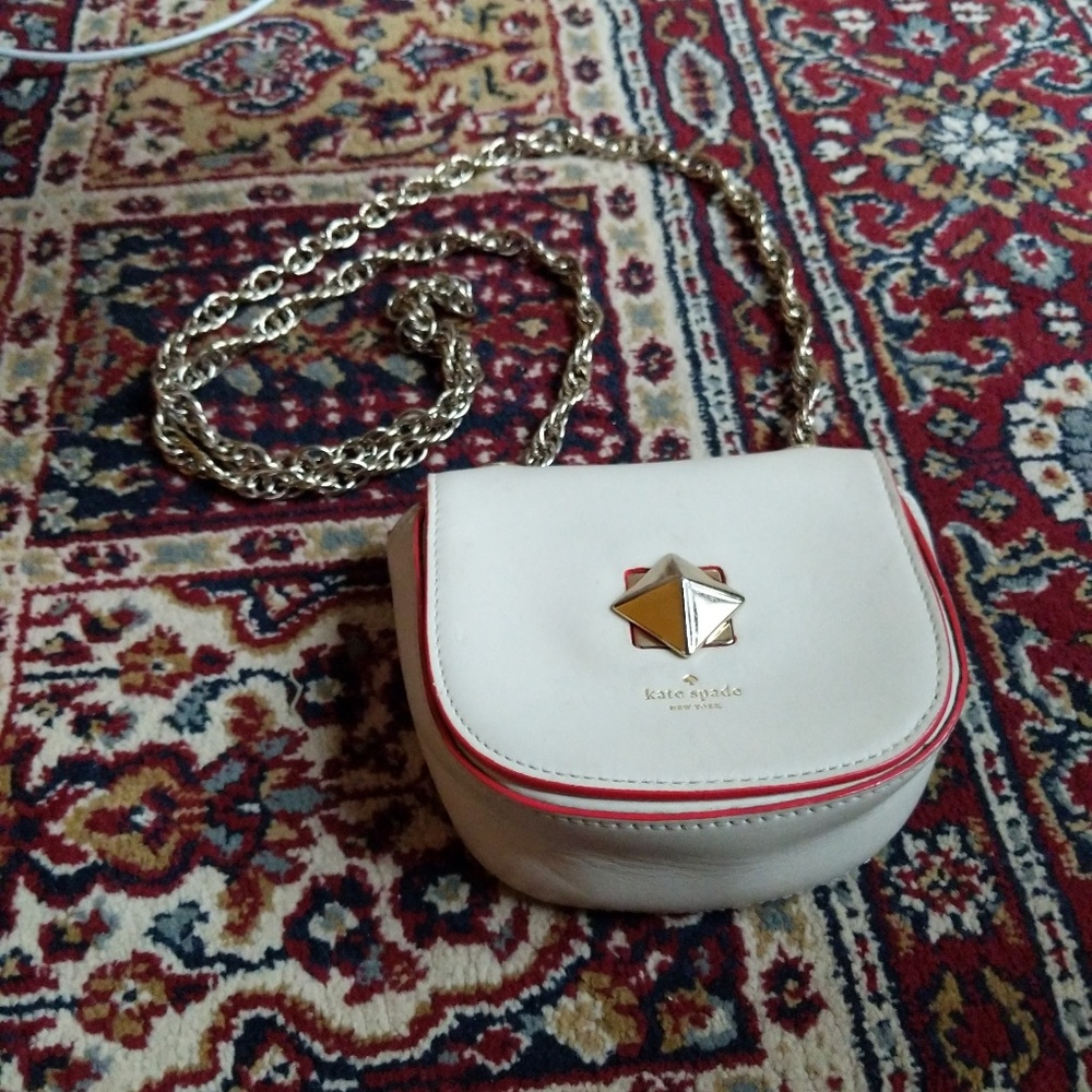Kate Spade white leather bag